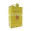 Foldable yellow Safety Luer Slip Tip syringes needle Box For Medical Sharps
