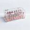 metal hinge countertop cosmetic organizer 24holder custom acrylic lipstick holder