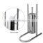 Stainless steel standing paper holder toilet brush holder