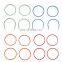 Suitable for 16-20 Toyota Tacoma central control air-conditioning outlet ring (outer ring) Aluminum alloy decorative ring