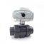 Unlimited Mounting Angle 15mm 24vdc pvc motorized sanitary ball valve