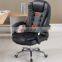 Manufacturer Cheap Wholesale High Quality Leather High Back Lumbar Support Reclining Swivel Office Chair with Wheels