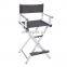 Minewill Portable Custom Folding director Chair Professional Aluminum Telescopic Cosmetic  chaise de make up chair foldable