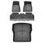 TPE car foot pads are suitable for Tesla MODEL S right rudder right-hand drive rubber TPE special foot pads 3D three-dimensional