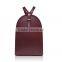 vintage durable hot style women backpack leisure small size simple nappa cow leather backpack for girl