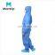 Best Selling Type 5 6 Zipper Closure Without Flap Elastic Back Waist Lightweight SMS Blue Coveralls Clothing With Hood