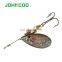 JOHNCOO Fishing Lure Spinner Bait Copper Spoon 5.6g 10g 14g Metal Bait Isca Artificial Pesca Hard Bait Fishing Tackle