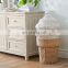 European Style Natural Water Hyacinth Ice Cream Cone Hamper Laundry Storage Basket With Lid Best Price Vietnam Supplier