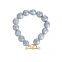 S925 sterling silver special-shaped pearl beaded bracelet