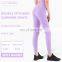 High Waist Women Yoga Pants Leggings Double Hip Line Workout Yoga Legging With Custom Logo