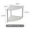 Custom OEM ODM 2-Tier Fan-Shape Bathroom Corner Diatomite Absorbent Stone Drying Rack