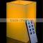 Multi-colored paraffin wax flameless LED candle with remote control