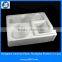 PET white cosmetic blister plastic packaging tray with dividers for Christmas cosmetic gift set