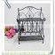 KZ140134 Wrought iron metal home bar desktop display wine rack