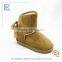 Warm cashmere flower young girls winter indoor boots