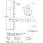 SP1-035130-B01 single head with gold plated and spring loaded test probe for printed circuit board testing