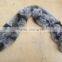 Hot selling 2016 winter real rabbit fur scarf women
