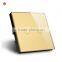 1gang 1way EU Standard, Remote Switch, Crystal Glass Panel Wall Light Remote Touch Switch