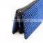 Clutch three pockets pencil bag, foil fabric pencil pouch with handle