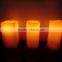 square pillar 75*75mm H80 real wax LED candle, flameless electronic candle