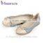  China supplier 2015 women flat shoes,ladies elegant flat shoes,lace material flat shoes