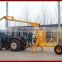 5ton 8ton log trailer with crane for forestry working