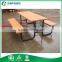 Wholesale Wooden Picnic Table Chair Set, Wooden 2 Seat Bench With Table
