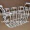 Kitchen Wire Mesh Storage Basket With Wooden Handle