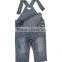 Wholesale Boy Romper soft cotton Baby Overall Gray Denim Suspender Trousers