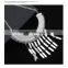 2016 jewelry silver plated metal tassel crescent moon statement necklace