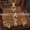 New Inventions In Japan 2016 Screw 18K Gold Plated Saudi Arabia Jewelry Sets