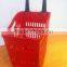plastic shopping baskets
