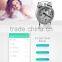 portable mobile App control color changing LED lamp bluetooth speaker with touch panel
