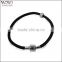 Fashion jewerly cheap stain less steel 2014 newest handmade fashion leather bracelet