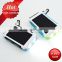 2016 new solar charger 5V/1A 2.1A dual output solar power bank 10000mah