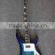 Weifang Rebon 4 string ricken neck through body electric bass guitar in blue sunburst colour