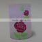 4inch rose flower printed plastic multicolor romantic decorative candles gife for Valentine's Day