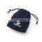 factory price nice printed black velvet coin bag