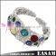 Easam China Manufacturer Custom Metal Gemstone Bracelet