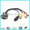 10cm black bule vga to rca s video cable vga to av converter