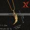Stainless Steel Simple Gold Pendant Design Tiger Tooth Pendant Necklace