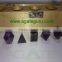 Amethyst 5pcs Geometry set with wooden box : Wholesale Geometry 5pcs Sets