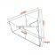 14ft Ceiling Banner Display Trade Show Triangular Hanging Sign (Single Sided Graphic)