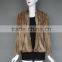 Long Sleeves Ladies Luxury Knitting Rabbit Fur Jacket Coat Women