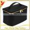 Black Fashion Brand Microfiber Cosmetic Bag In Simple Style