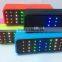 New led light bluetooth wireless speaker with USB,FM radio