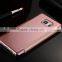 Newest Luxury Clear View Mirror Flip Electroplating For Samsung Galaxy S7/S7Edge Hard Covers+ Free Film
