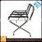 Stainless steel Luggage rack with back in Hotel