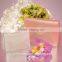 ribbon handle plastic mini purses style box
