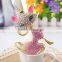 2015 hot sale customized fox metal keychain